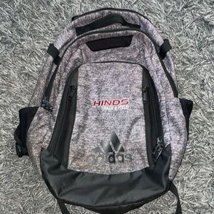 Adidas Hinds track and Field grey and black backpack
